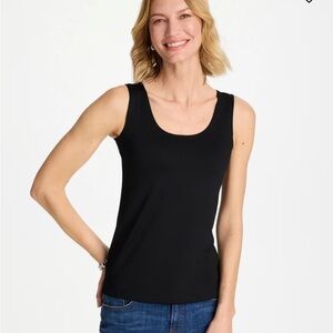 Chico’s Shirt - black 2 layer active tank